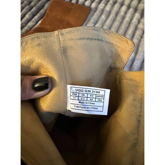 Ugg channing 2 tall riding knee high boot sz 11 leather - Picture 3 of 12